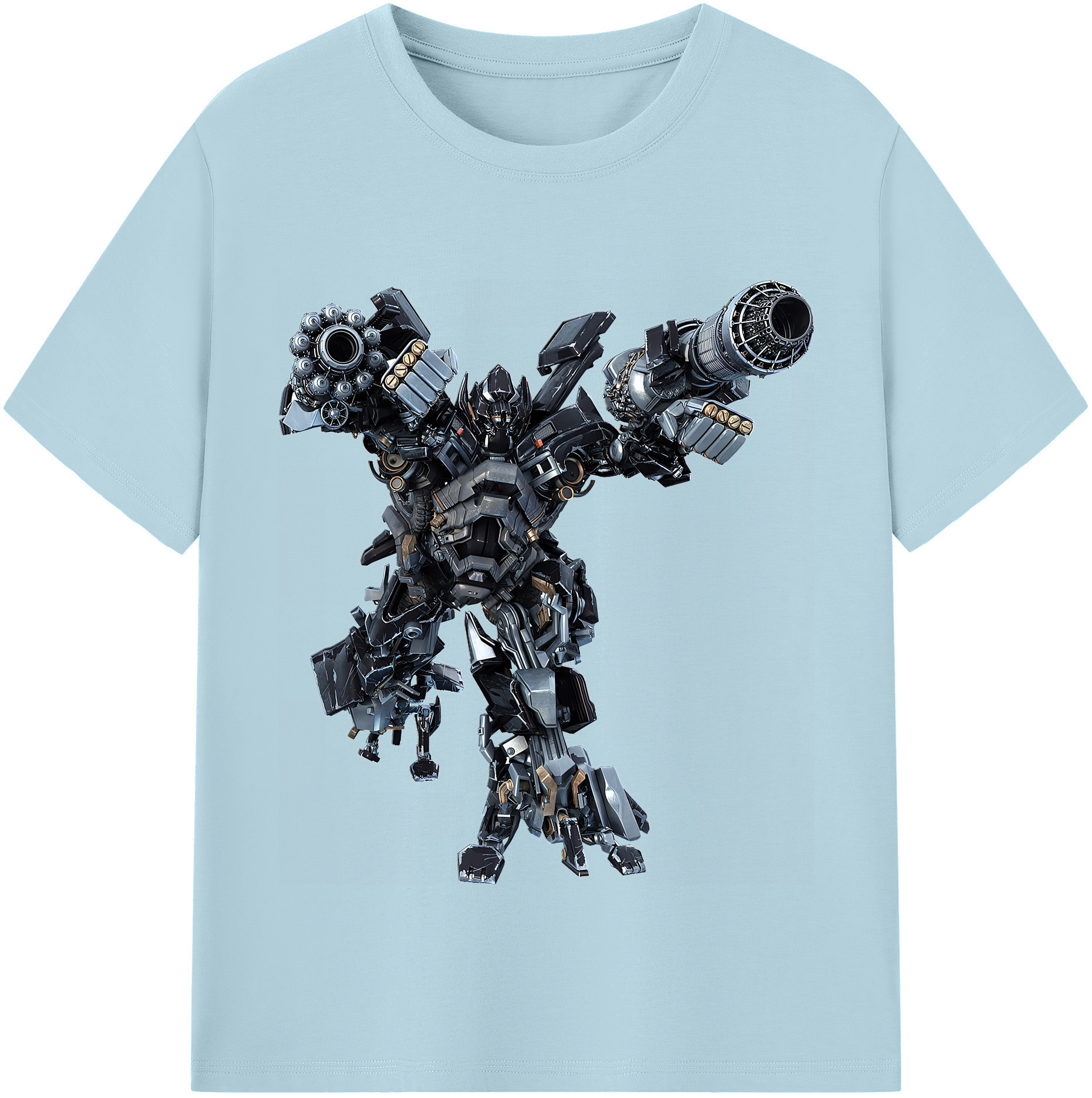 （画像用） Transformers トランスフォーマー 綿100％半袖Tシャツ（フロントプリント）